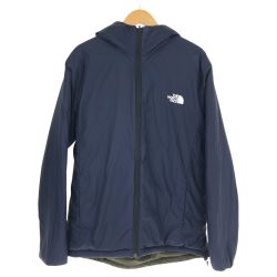 □□ THE NORTH FACE ザノースフェイス ジャケット リバーシブルエニータイムインサレテッドフーディ SIZE XL NY82180 オリーブ×ネイビー Bランク