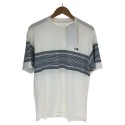 □□ THE NORTH FACE ザノースフェイス Tシャツ フリーランパネルボーダークルーＴ SIZE M NT12691 アイボリー Aランク