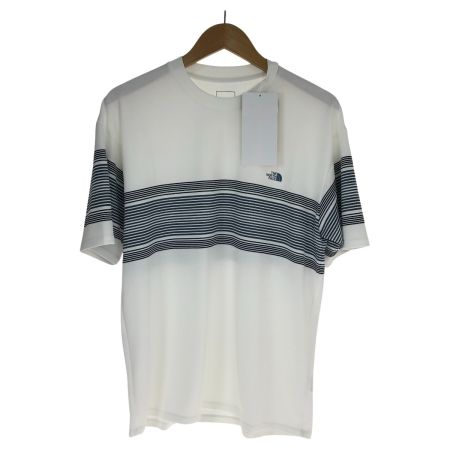  THE NORTH FACE ザノースフェイス Tシャツ フリーランパネルボーダークルーＴ SIZE M NT12691 アイボリー