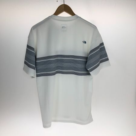  THE NORTH FACE ザノースフェイス Tシャツ フリーランパネルボーダークルーＴ SIZE M NT12691 アイボリー