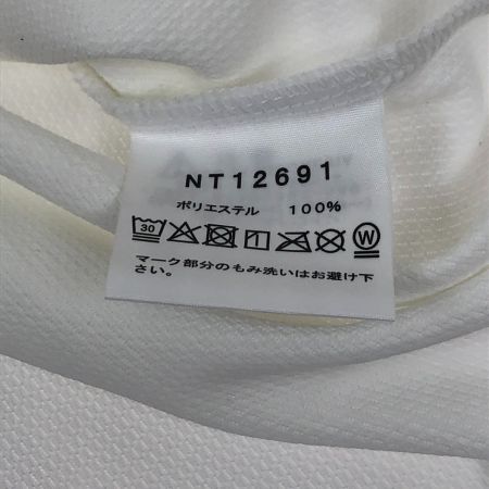  THE NORTH FACE ザノースフェイス Tシャツ フリーランパネルボーダークルーＴ SIZE M NT12691 アイボリー
