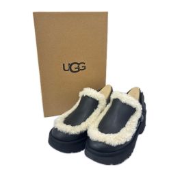 UGG アグ サンダル　W ESMEE LEATHER CLOG 厚底　25cm ブラック Aランク