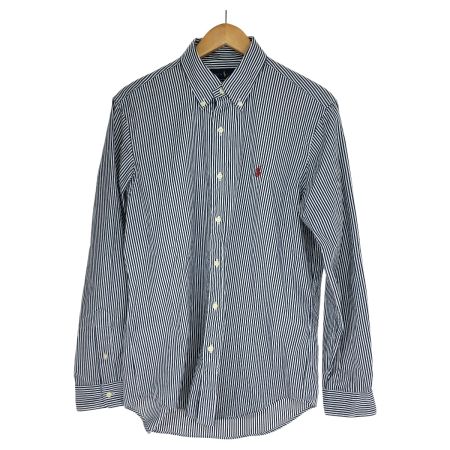  RALPH LAUREN ラルフローレン シャツ ボタンダウンシャツ SIZE M ストライプ 0200011886 ホワイト×ネイビー