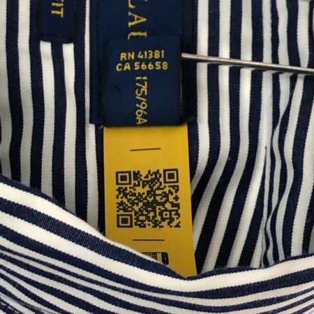  RALPH LAUREN ラルフローレン シャツ ボタンダウンシャツ SIZE M ストライプ 0200011886 ホワイト×ネイビー