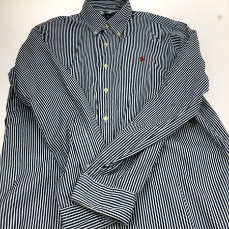  RALPH LAUREN ラルフローレン シャツ ボタンダウンシャツ SIZE M ストライプ 0200011886 ホワイト×ネイビー