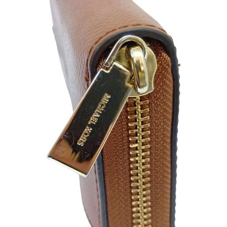  MICHAEL KORS マイケルコース 長財布　ラウンドファスナー ブラウン