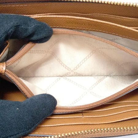  MICHAEL KORS マイケルコース 長財布　ラウンドファスナー ブラウン