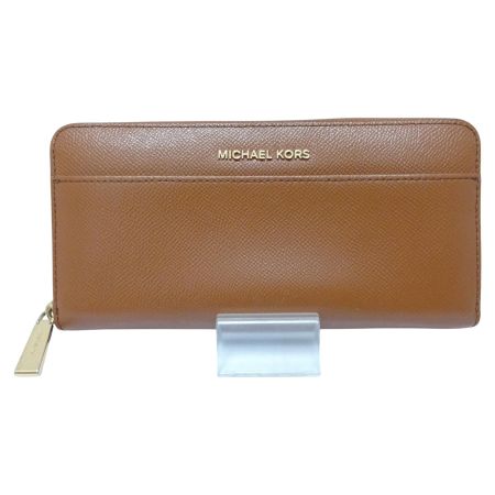 MICHAEL KORS マイケルコース 長財布　ラウンドファスナー ブラウン