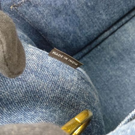  PRADA プラダ カナパ　デニム　2WAYショルダーバッグ　ハンドバッグ ブルー