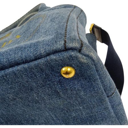 PRADA プラダ カナパ　デニム　2WAYショルダーバッグ　ハンドバッグ ブルー