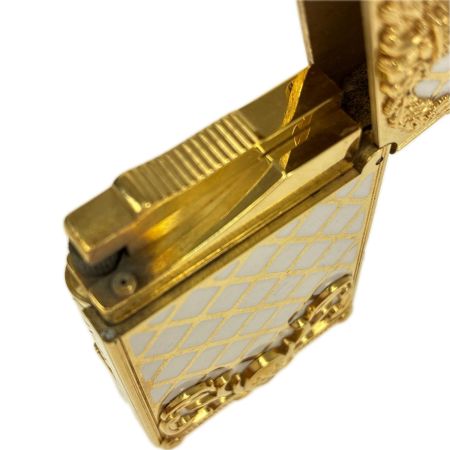 S.T.Dupont エステーデュポン ライター デュポンライター ライン2 ヴェルサイユ 世界限定2,686個 火花確認済 0151/2686 緑 ゴールド x ホワイト