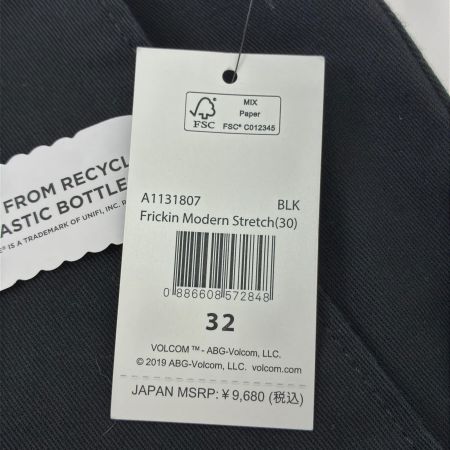  VOLCOM ボルコム パンツ チノパン SIZE 32  ブラック