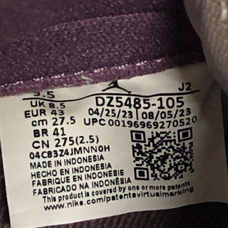  NIKE ナイキ スニーカー ハイカットスニーカー AIR JORDAN 1 RETRO HIGH OG ナイキ エア ジョーダン 1 レトロ ハイ OG SIZE 27.5cm DZ5485-105