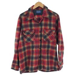 □□ 70s PENDLETON シャツ SIZE L 古着 レッド Cランク