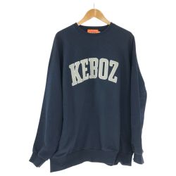 □□ Keboz スウェット トレーナー SIZE XL 古着 ネイビー Cランク