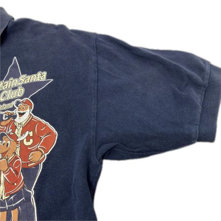  90s captain santa シャツ ポロシャツ SIZE M 古着 ネイビー
