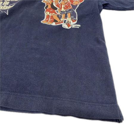  90s captain santa シャツ ポロシャツ SIZE M 古着 ネイビー
