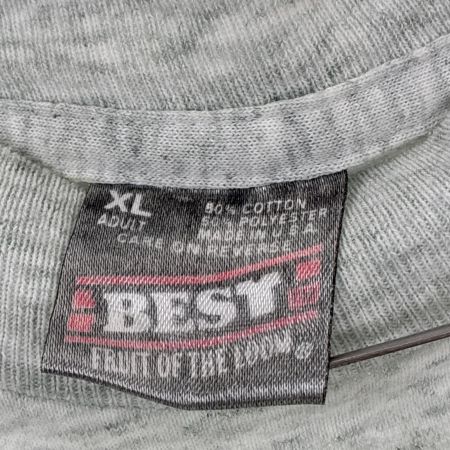  90s FRUIT OF THE LOOM Tシャツ SIZE XL 古着 ライトグレー
