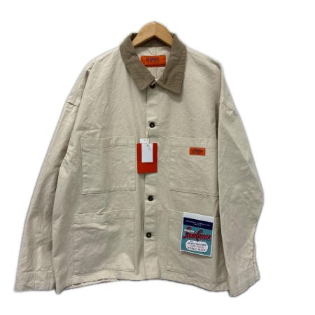 UNIVERSAL OVERALL ジャケット カバーオール SIZE L タグ付 U2613225IN アイボリー 古着