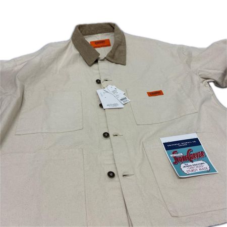 UNIVERSAL OVERALL ジャケット カバーオール SIZE L タグ付 U2613225IN アイボリー 古着
