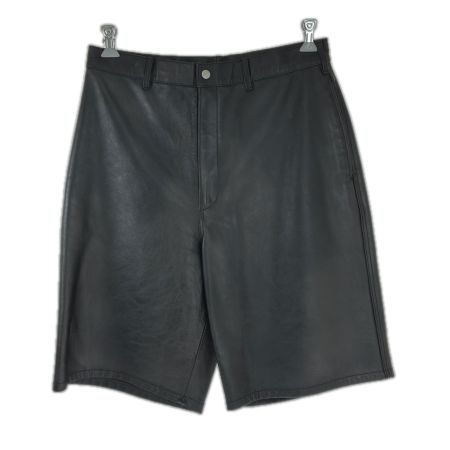  BEAMS ビームス パンツ レザーショートパンツ SIZE L  11-25-1176-202-19-20 ブラック