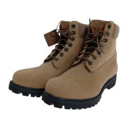 □□ Timberland ティンバーランド プレミアム 6インチ レースアップ ウォータープルーフ ブーツ 26cm TB0A2P6WEN3 ミディアムベージュ Bランク