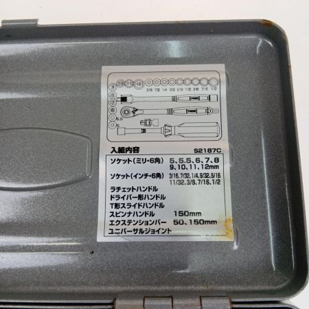  TONE トネ ソケットレンチセット S2187C
