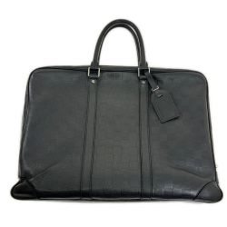 □□ LOUIS VUITTON ルイヴィトン ダミエ・アンフィ二ポルト・ドキュマン・ヴォワヤージュ N41146 ブラック Cランク