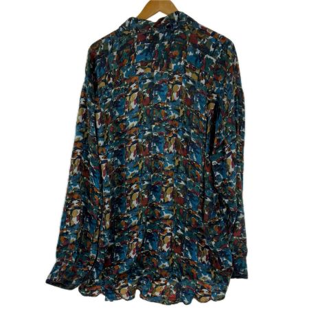  80s GOOUCH 総柄シャツ マルチカラー 古着