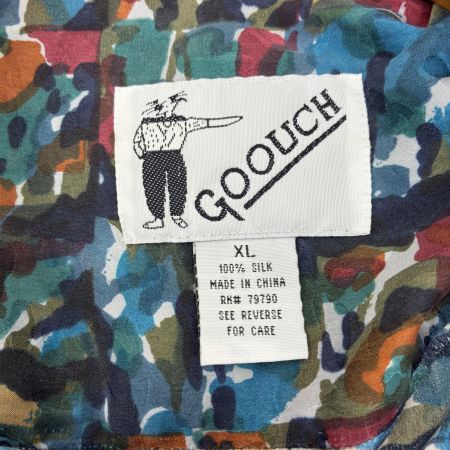  80s GOOUCH 総柄シャツ マルチカラー 古着