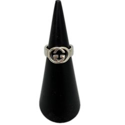 GUCCI グッチ リング インターロッキングG 8号 SILVER925 Cランク