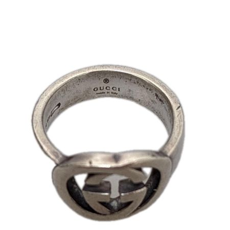 GUCCI グッチ リング インターロッキングG 8号 SILVER925