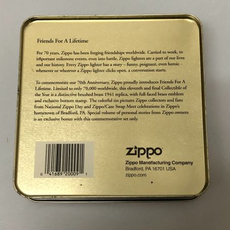  ZIPPO ジッポー ライター ZIPPO 70th ANNIVERSARY 1932-2002 Friends For Lifetime