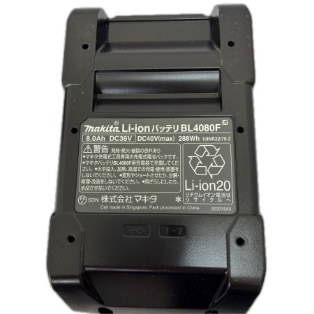  MAKITA マキタ バッテリー　40Ｖ　8.0Ａｈ BL4080F ブラック