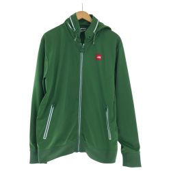 □□ THE NORTH FACE ザノースフェイス ジャージ フード付きトラックジャケット SIZE L AT01900 グリーン Cランク