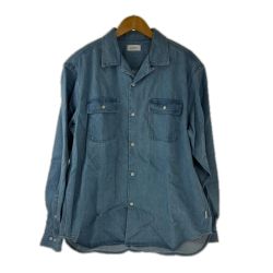 □□ SATURDAY NYC シャツ デニムシャツ SIZE L 古着 BBG-16230-A インディゴ Cランク