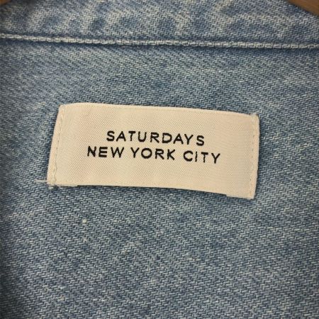  SATURDAY NYC シャツ デニムシャツ SIZE L 古着 BBG-16230-A インディゴ