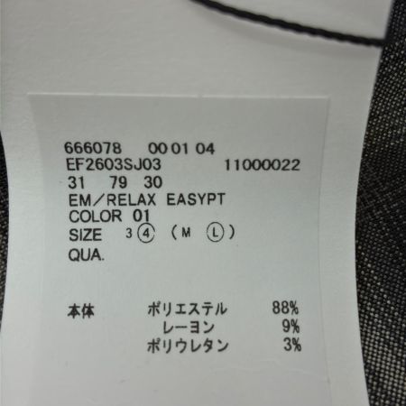  EF パンツ SIZE L EF2603SJ03 ブラック