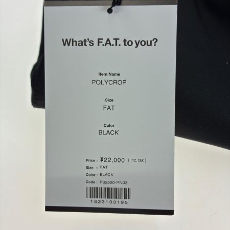  FAT エフエーティ パンツ チノパン SIZE Free F32520-PN03 ブラック