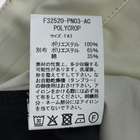  FAT エフエーティ パンツ チノパン SIZE Free F32520-PN03 ブラック