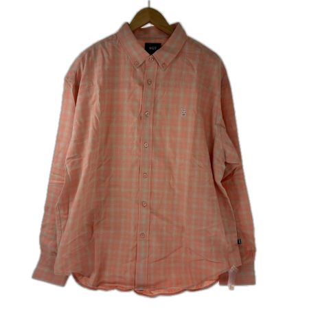 HUF シャツ SIZE L 26S BU80055 ピンク