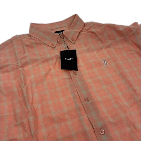  HUF シャツ SIZE L 26S BU80055 ピンク