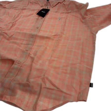  HUF シャツ SIZE L 26S BU80055 ピンク