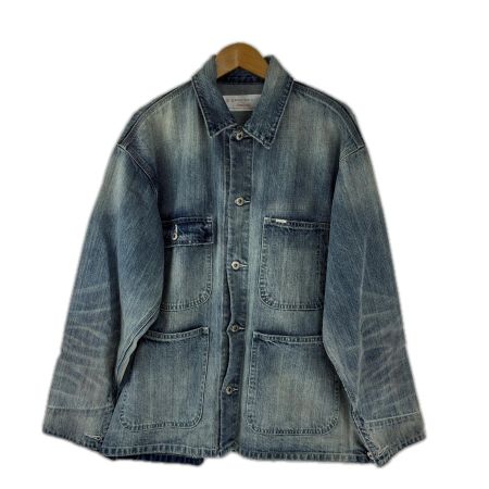  UNIVERSAL OVERALL ジャケット カバーオール SIZE L  HT2433400-B インディゴ