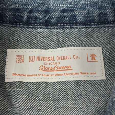  UNIVERSAL OVERALL ジャケット カバーオール SIZE L  HT2433400-B インディゴ