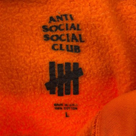  ANTI SOCIAL SOCIAL CLUB パーカー プルオーバーパーカー 古着 SIZE L オレンジ