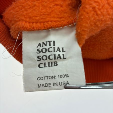  ANTI SOCIAL SOCIAL CLUB パーカー プルオーバーパーカー 古着 SIZE L オレンジ