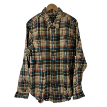  00s Eddie Bauer シャツ ネルシャツ SIZE XXL チェック 古着 マルチカラー