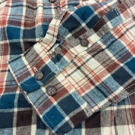  00s Eddie Bauer シャツ ネルシャツ SIZE XXL チェック 古着 マルチカラー