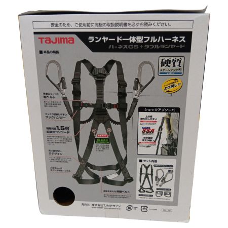 TAJIMA タジマ ハーネスGS 蛇腹 ダブルL2セット Mサイズ A1GSMJR-WL2BK
